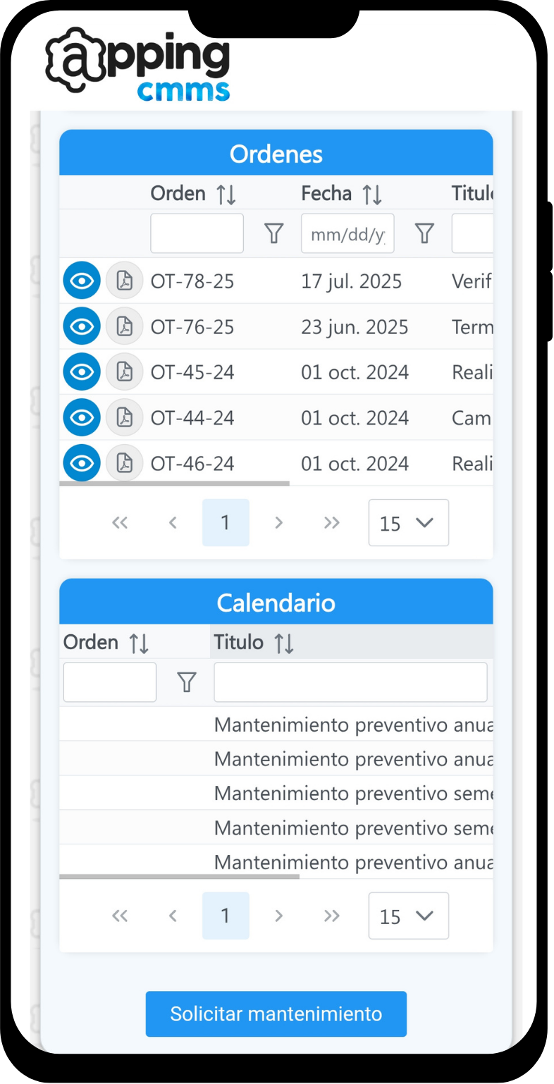 Reporta novedades desde el activo correcto en AppingCMMS